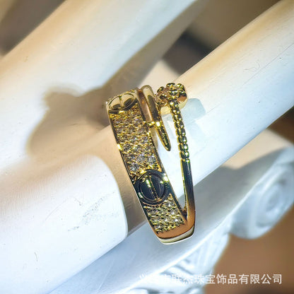 Golden Plated Joker Ring Trendy Daily Wear Jewelry