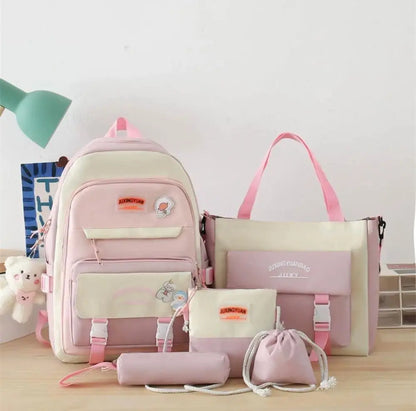 5 pcs bagset Multipurpose Backpack Set