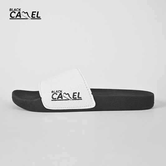 Black Camel Cobra Texture Slippers White Black