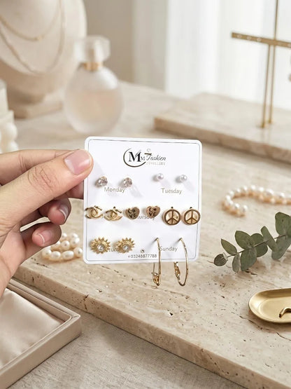 Gold Plated Crystal Earrings for Women