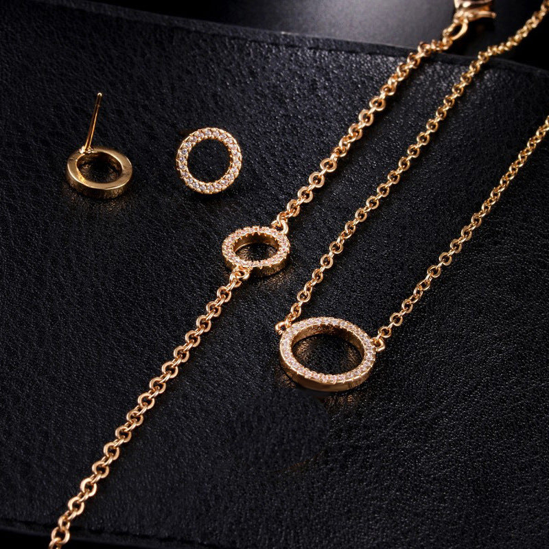 Gold Plated Jewelry Set for Weddings & Parties