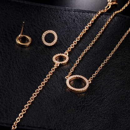 Gold Plated Jewelry Set for Weddings & Parties