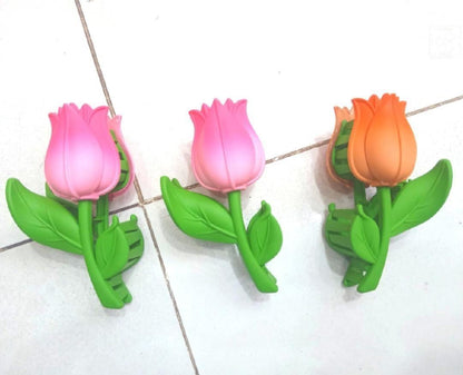 Multicolor Flower Hair Catcher Pack of 2 ABS Plastic