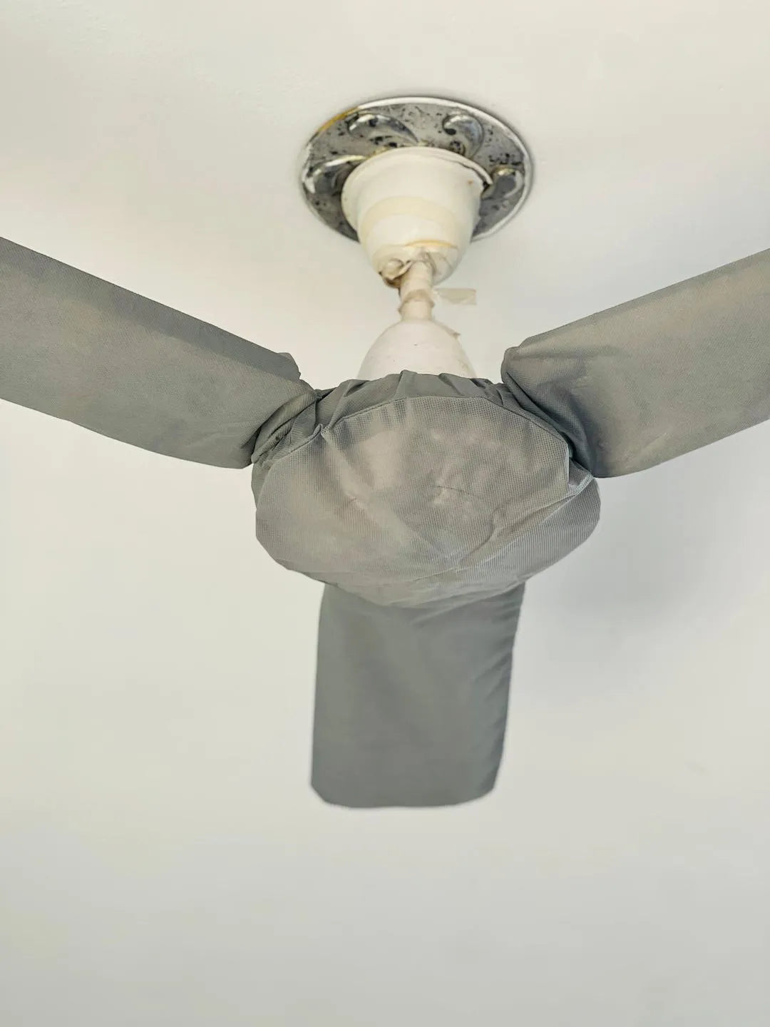Grey Ceiling Fan Covers 6 Pcs Dust Proof Moisture Resistant
