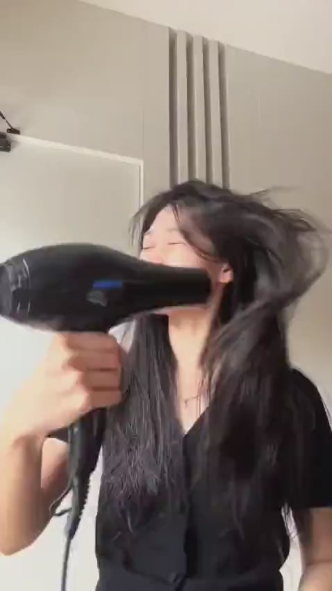 Premium Hair Dryer Black Fast Drying Salon Quality