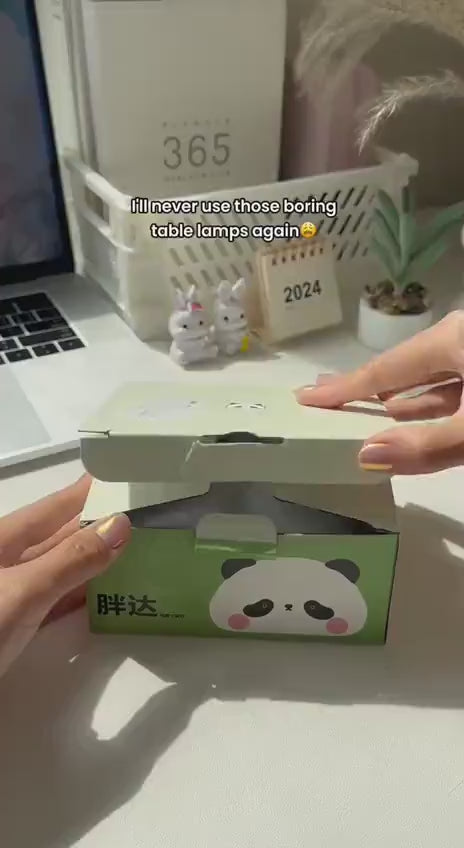 Rechargeable Panda Lamp for Bedroom Study Space