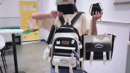 5 pcs bagset Multipurpose Backpack Set