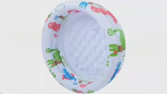 Water Compact and Durable Inflatable Round Swimming Pool PVC, Equipped with Family Entertainment Accessories, Inflatable Swimming Pool, Vivid Dinosaur and Plant Design, Game Pool Dinosaur Themed Swimming Pool Durable Swimming Pool