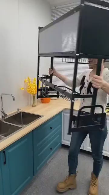 Sink cabinet organizer