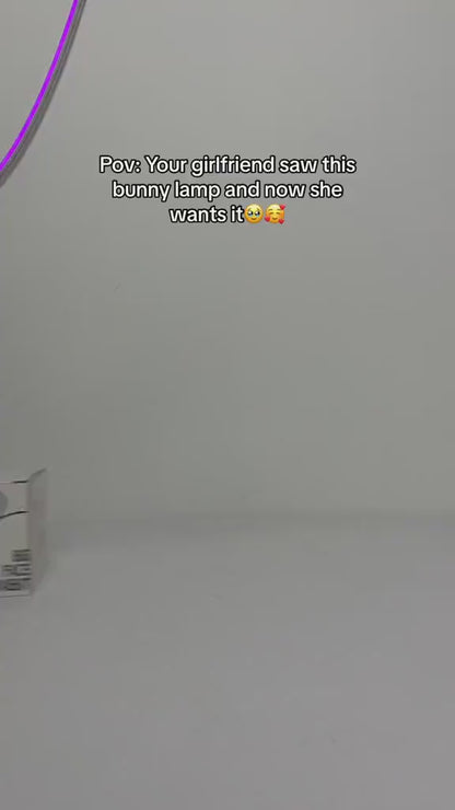 Rechargeable Silicone Bunny Night Light Off White
