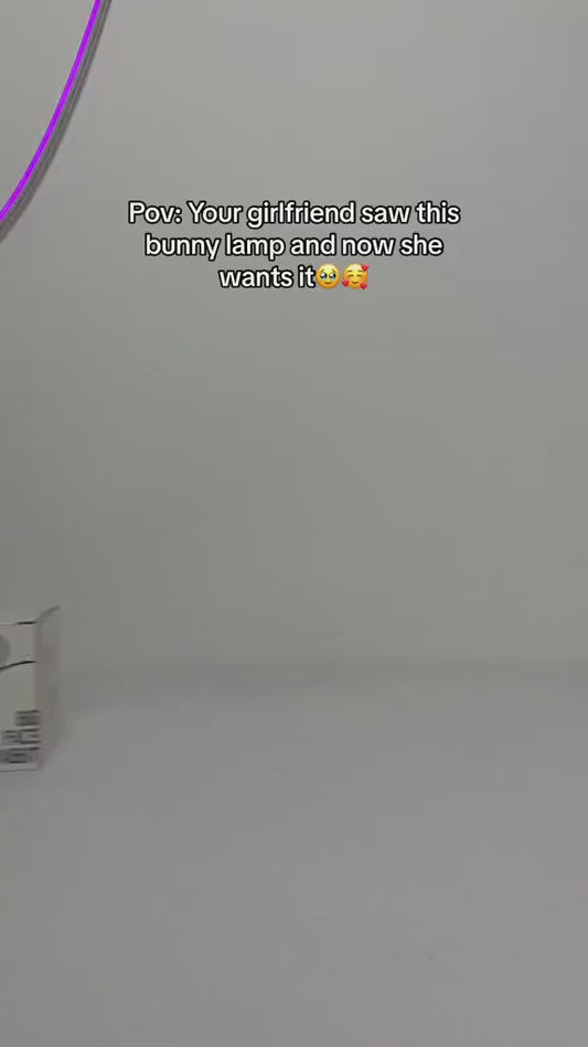 Rechargeable Silicone Bunny Night Light Off White
