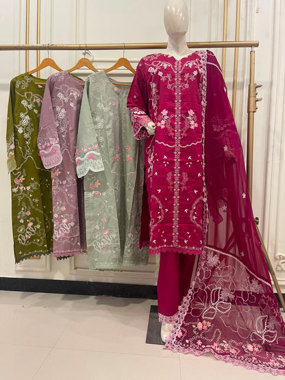 Qalamkar Luxury Embroidered