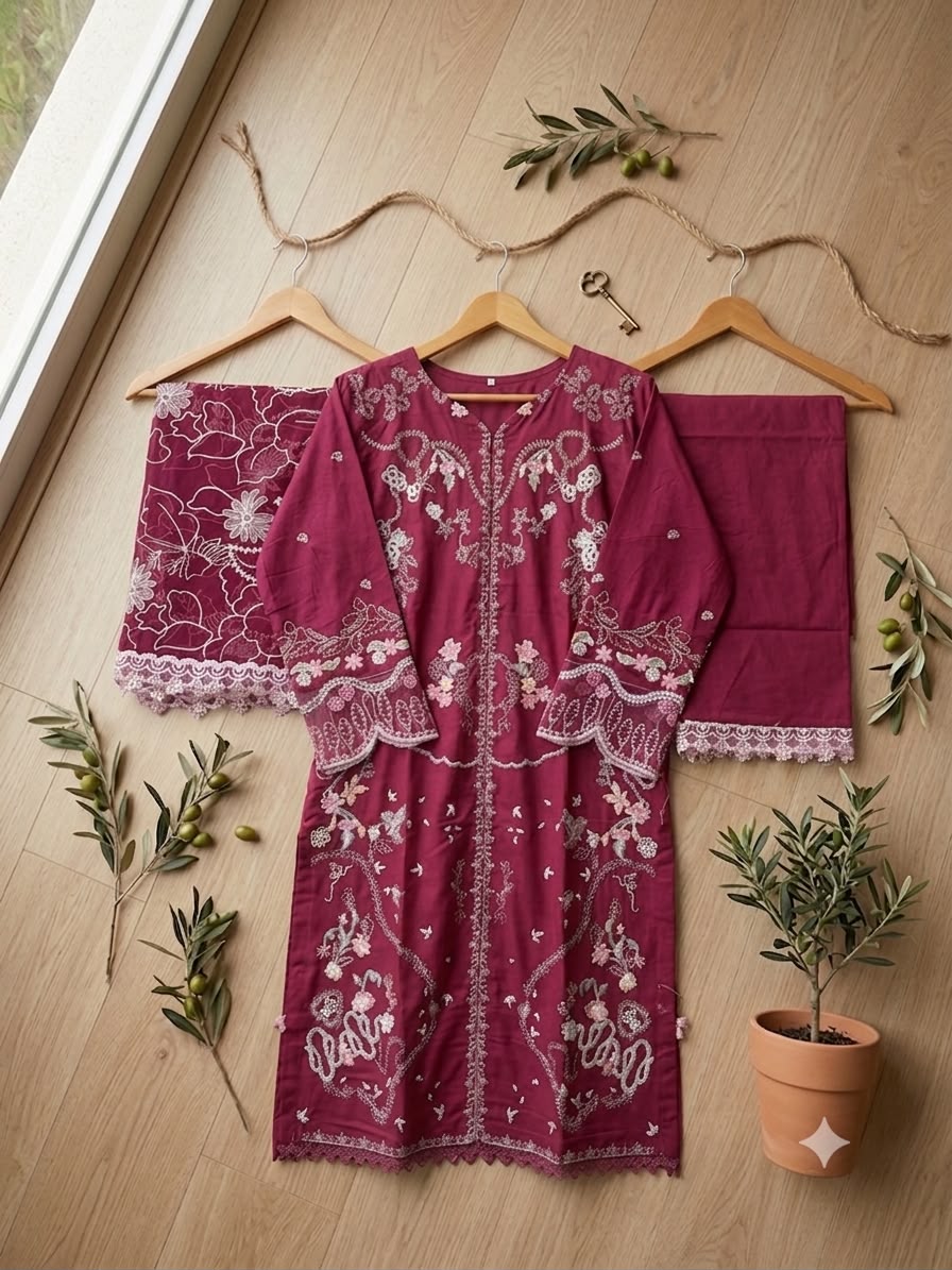 Qalamkar Luxury Embroidered