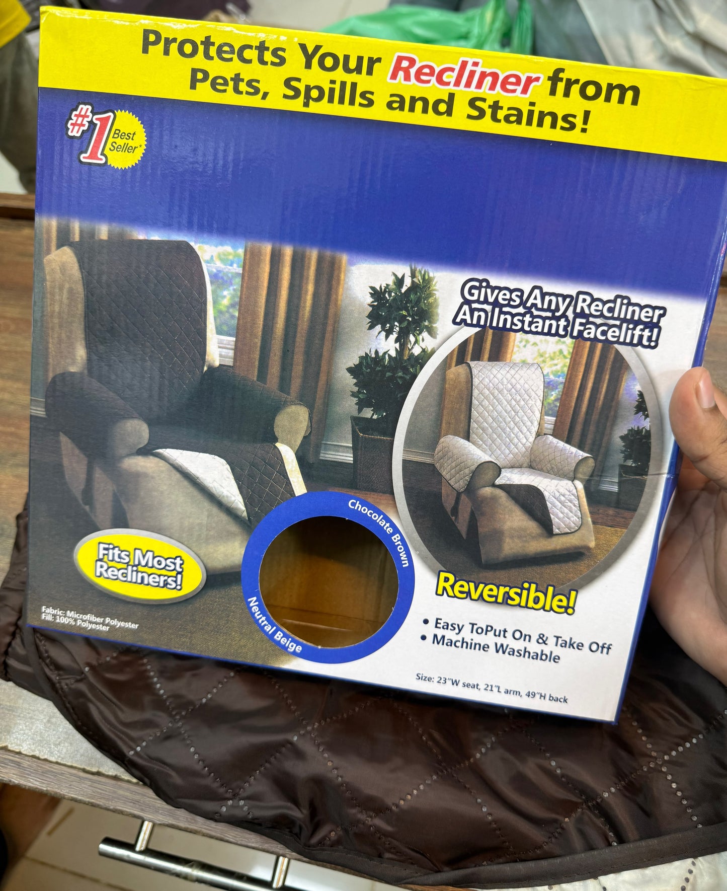 *Reversible Single Sofa Protection cover